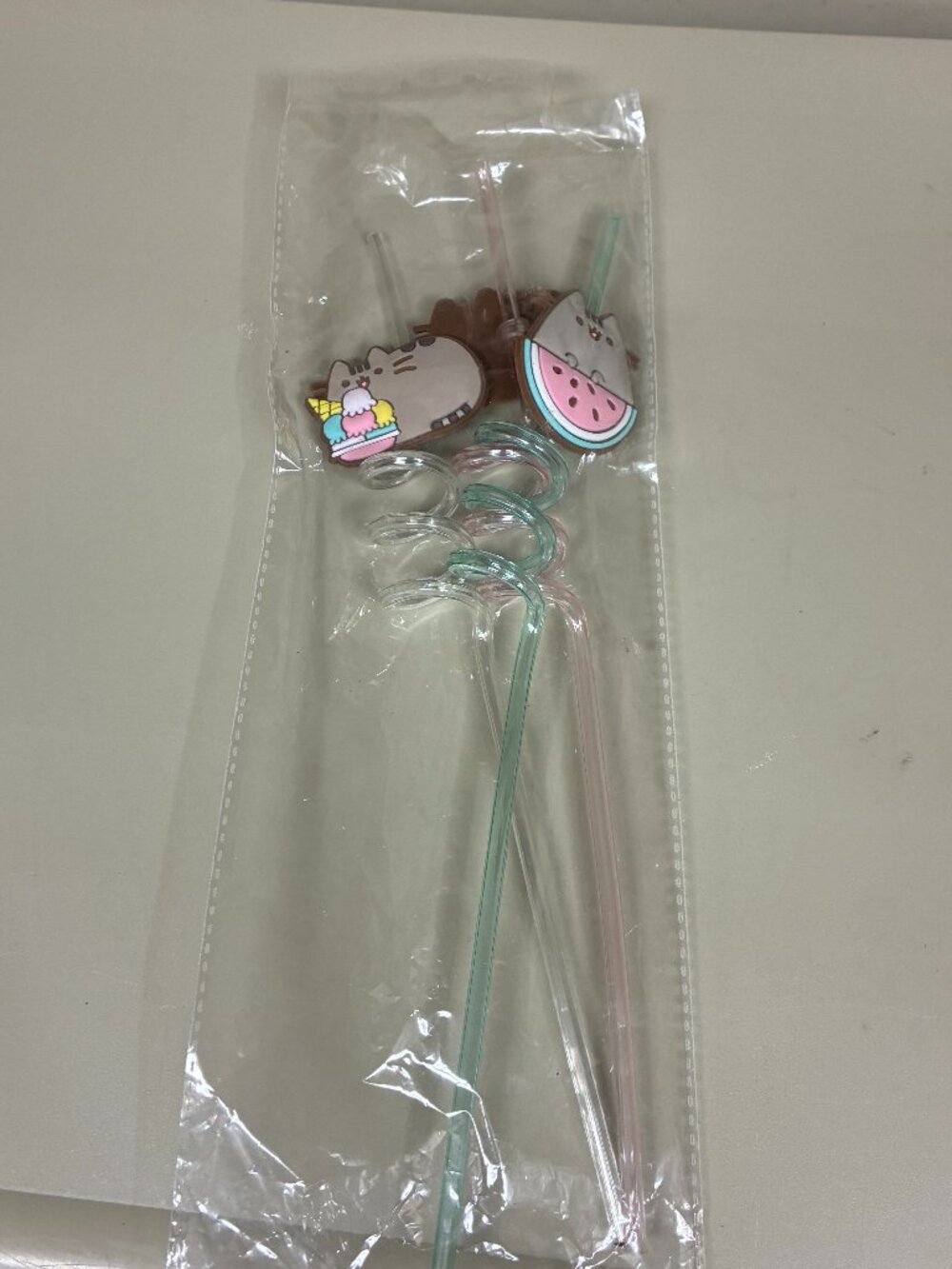 Pusheen Box Exclusive Silly Straw Set 3 Pack Crazy Curly Straws Summer 2017 New
